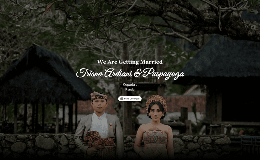 Digital Wedding Invitation Website